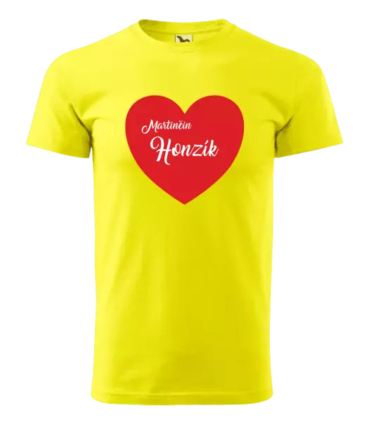 Pánske tričko Jej s menom