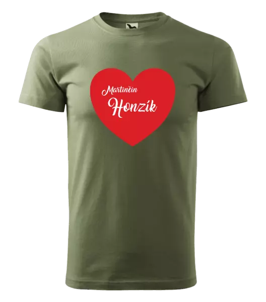 Pánske tričko Jej s menom