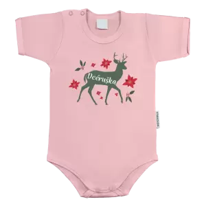 Detské body Jeleň s kvetinami - dcéruška