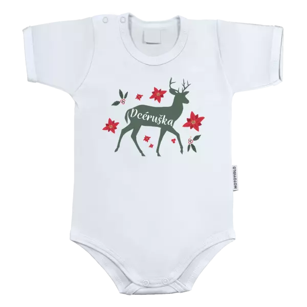 Detské body Jeleň s kvetinami - dcéruška