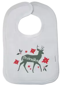 Detský podbradník Jeleň s kvetinami - dcéruška