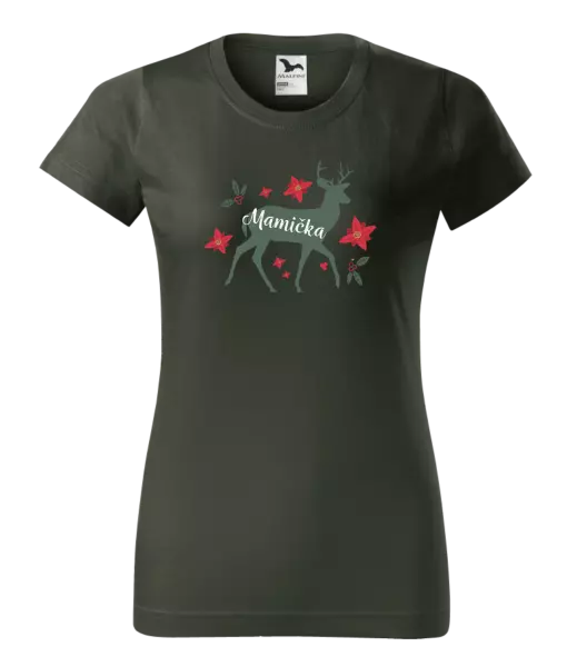  Jeleň s kvetinami - mamička