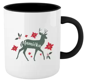  Jeleň s kvetinami - mamička