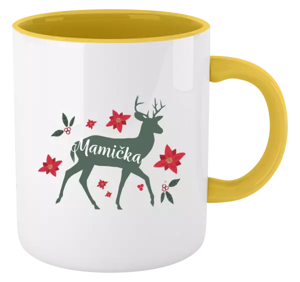  Jeleň s kvetinami - mamička