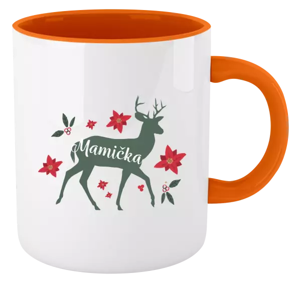  Jeleň s kvetinami - mamička