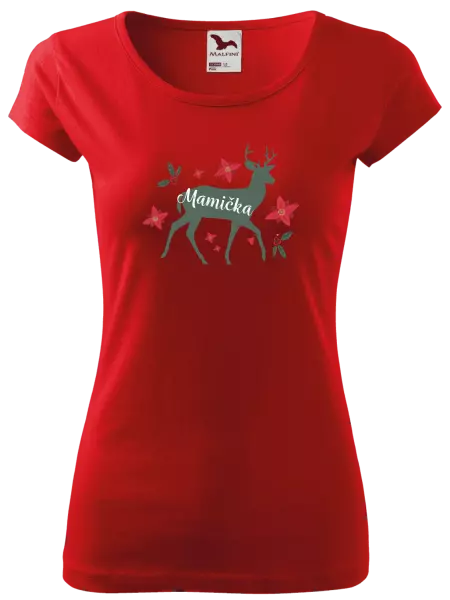  Jeleň s kvetinami - mamička