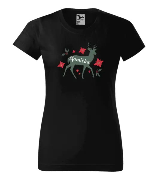  Jeleň s kvetinami - mamička