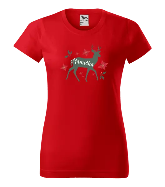  Jeleň s kvetinami - mamička