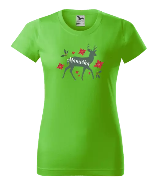  Jeleň s kvetinami - mamička