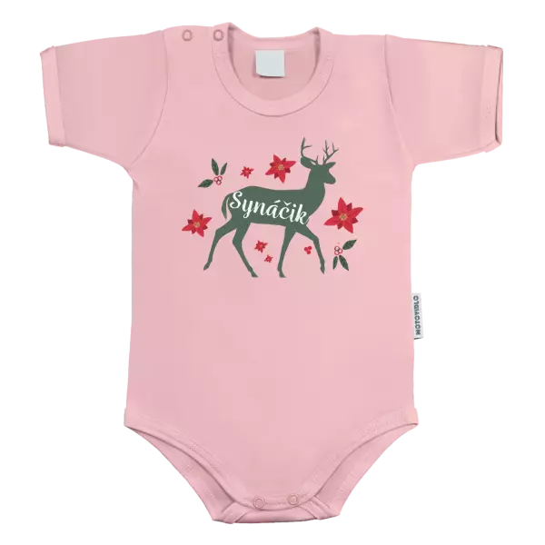 Detské body Jeleň s kvetinami - synáčik