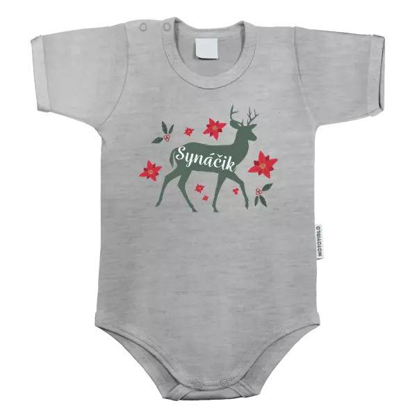 Detské body Jeleň s kvetinami - synáčik