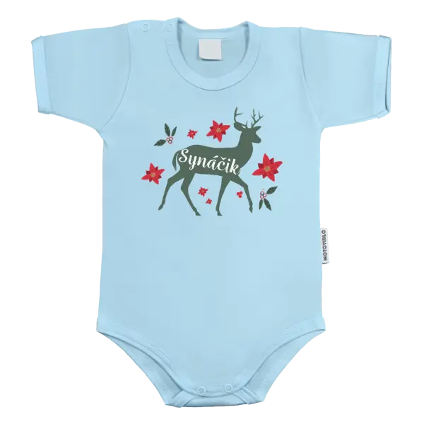 Detské body Jeleň s kvetinami - synáčik