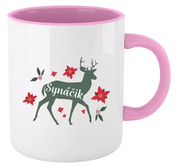  Jeleň s kvetinami - synáčik