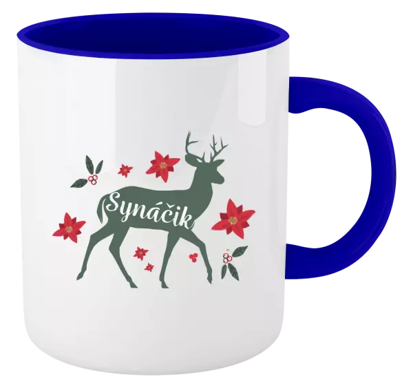  Jeleň s kvetinami - synáčik