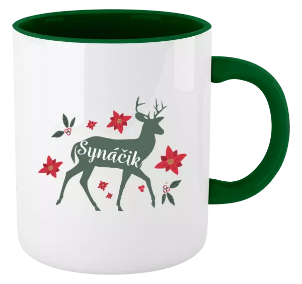  Jeleň s kvetinami - synáčik