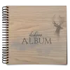 Drevený album s krúžkovou väzbou Jeleň s menom