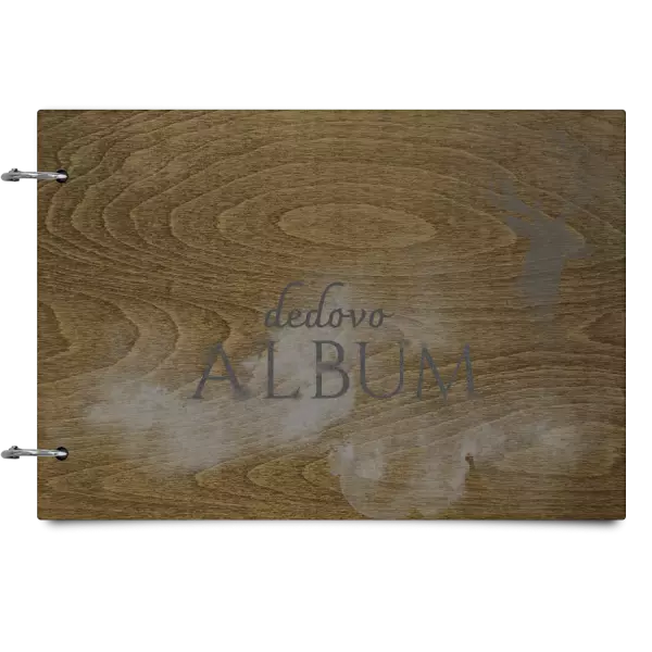 Drevený album so sponami Jeleň s menom