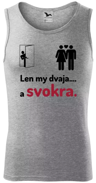 Pánske tielko Len my dvaja a svokra