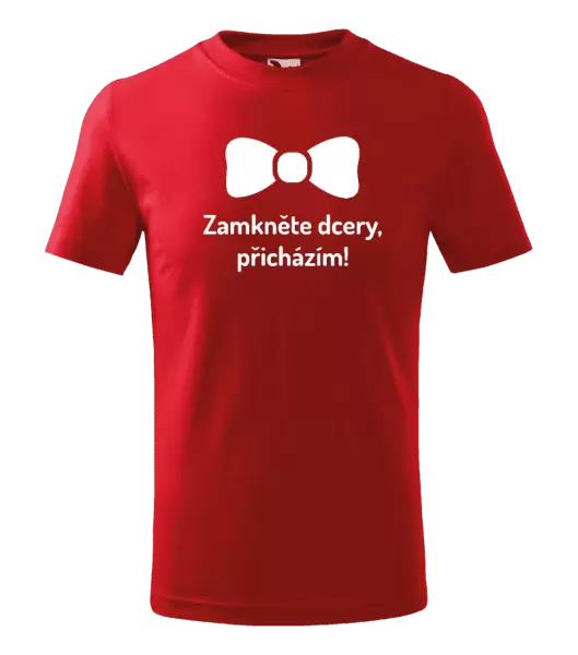 Dětské tričko Zamkněte dcery, přicházím