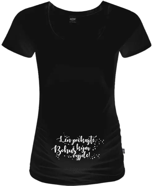 Tehotenské tričko Len počkajte, kým vyleze s vlastním menom 