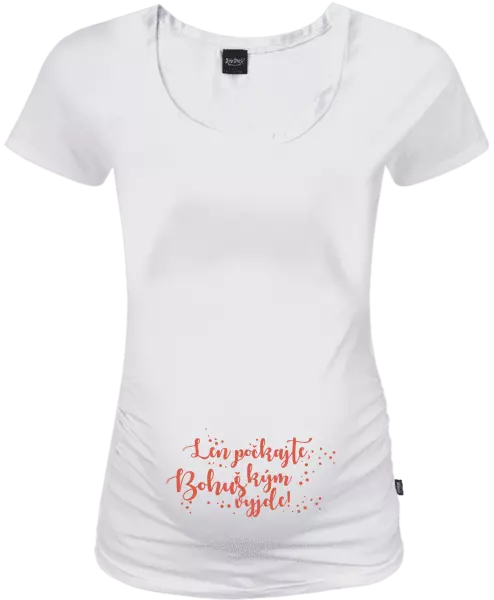 Tehotenské tričko Len počkajte, kým vyleze s vlastním menom 