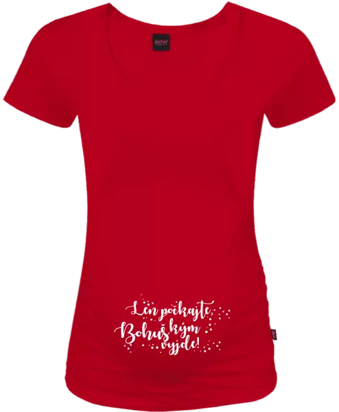 Tehotenské tričko Len počkajte, kým vyleze s vlastním menom 