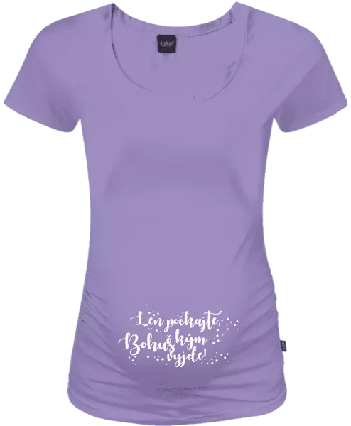 Tehotenské tričko Len počkajte, kým vyleze s vlastním menom 