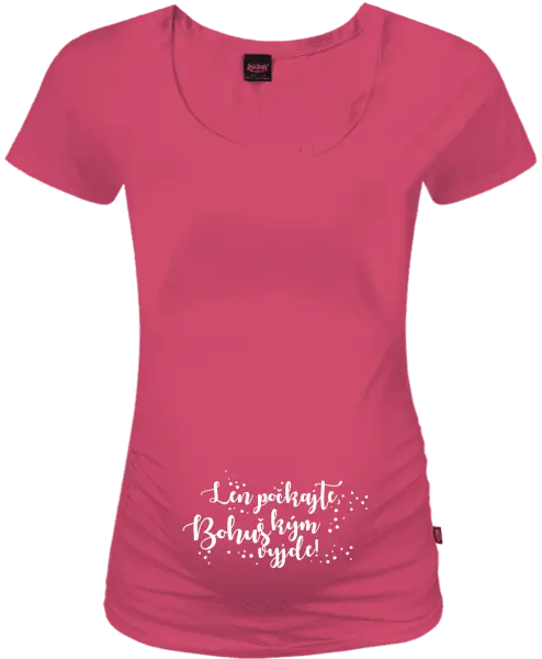 Tehotenské tričko Len počkajte, kým vyleze s vlastním menom 