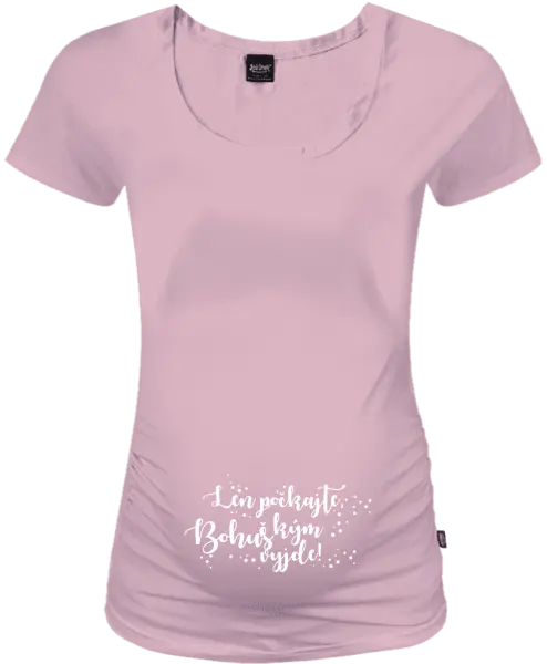 Tehotenské tričko Len počkajte, kým vyleze s vlastním menom 