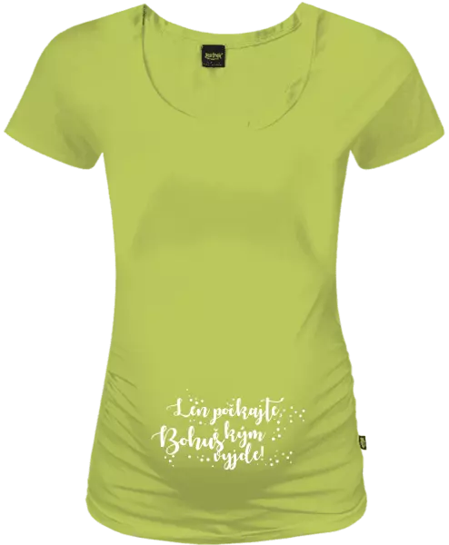 Tehotenské tričko Len počkajte, kým vyleze s vlastním menom 