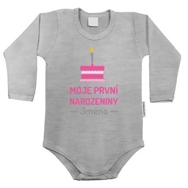 Dětské body Moje první narozeniny se jménem