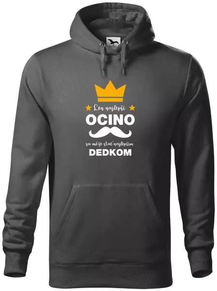 Pánska mikina Len najlepší ocino sa môže stať najlepším dedkom