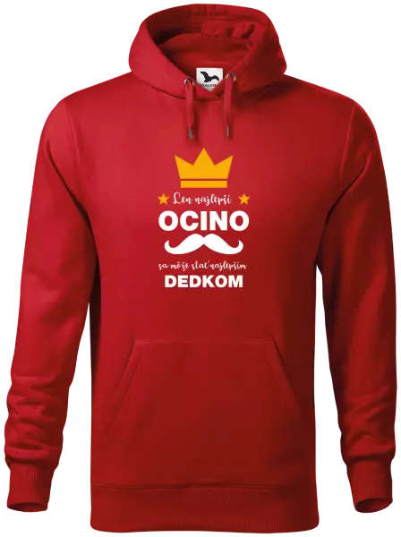 Pánska mikina Len najlepší ocino sa môže stať najlepším dedkom