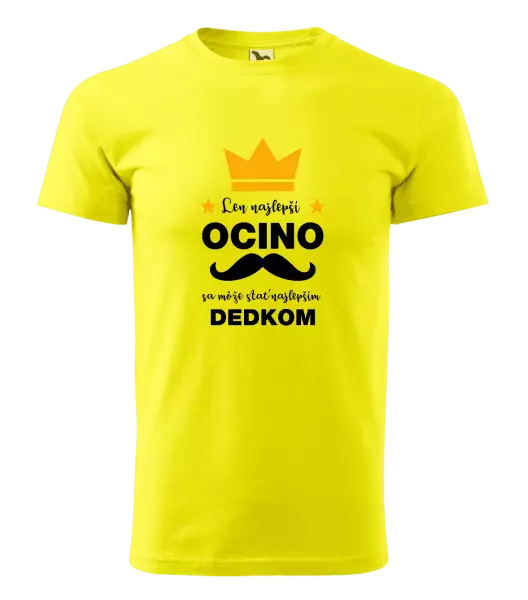Pánske tričko Len najlepší ocino sa môže stať najlepším dedkom