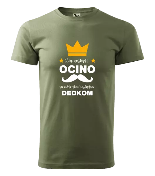 Pánske tričko Len najlepší ocino sa môže stať najlepším dedkom