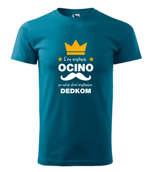 Pánske tričko Len najlepší ocino sa môže stať najlepším dedkom