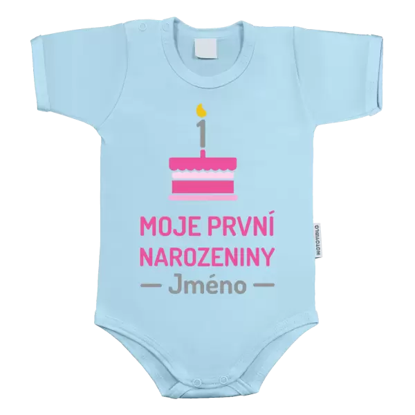 Dětské body Moje první narozeniny se jménem