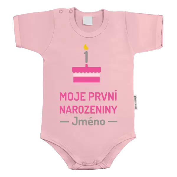 Dětské body Moje první narozeniny se jménem