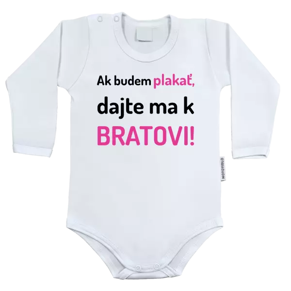 Detské body Ak budem plakať, dajte ma k bratovi