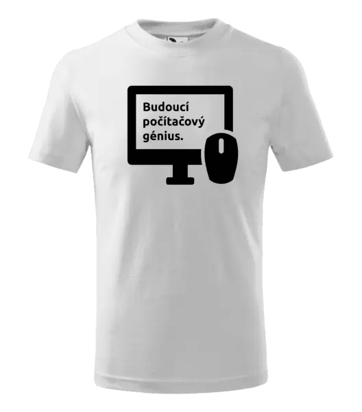Dětské tričko Budoucí počítačový génius