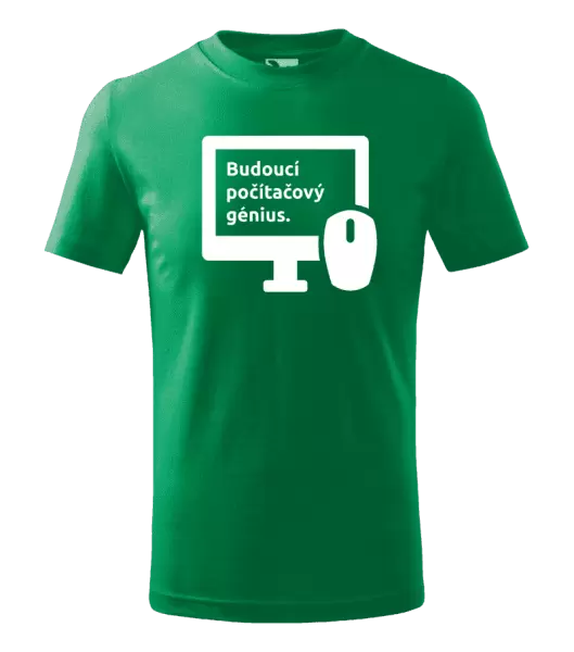 Dětské tričko Budoucí počítačový génius