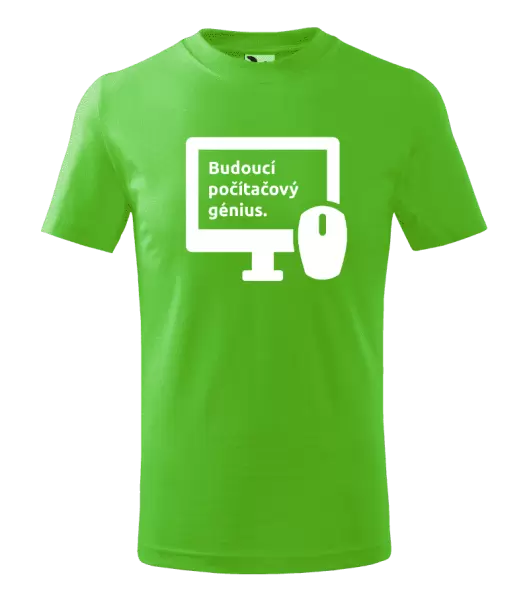 Dětské tričko Budoucí počítačový génius