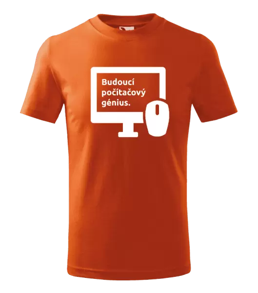 Dětské tričko Budoucí počítačový génius