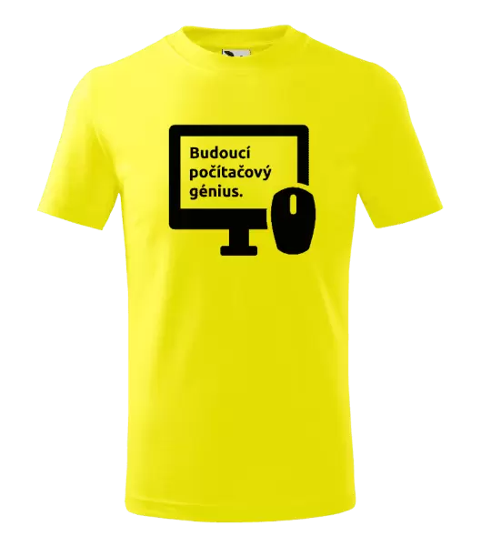 Dětské tričko Budoucí počítačový génius