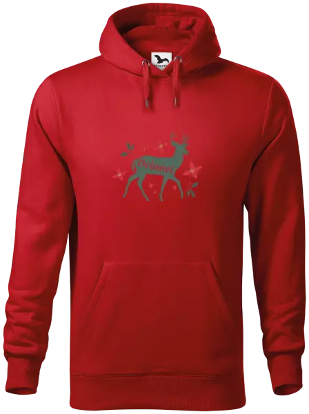 Pánska mikina Jeleň s kvetinami - otec