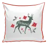 Vianočný vankúš Jeleň s kvetinami - otec