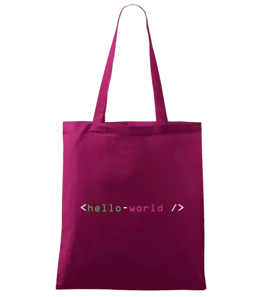 Látková taška Hello world
