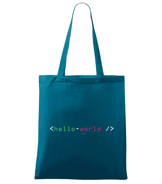 Látková taška Hello world