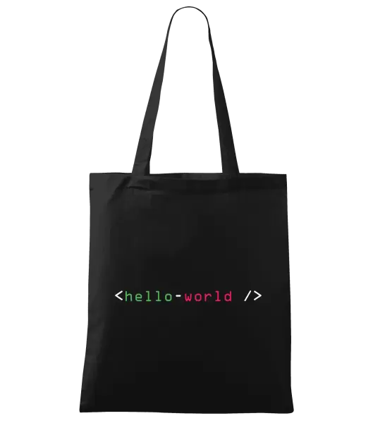 Látková taška Hello world