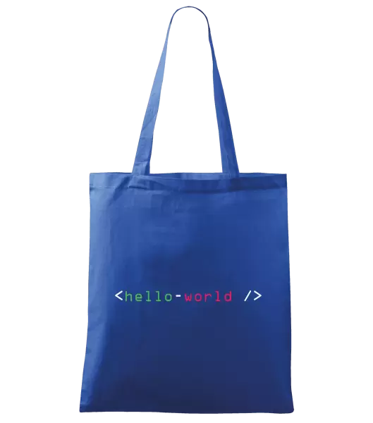 Látková taška Hello world